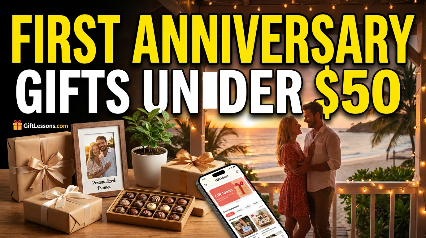 Gift Ideas for a First Anniversary Under $50