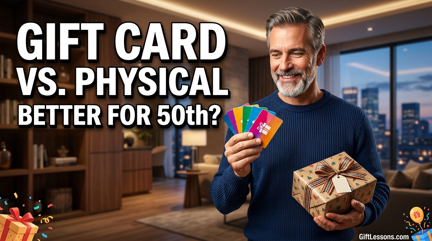 Gift Card vs. Physical Gift: Which Is Better for Men Turning 50?