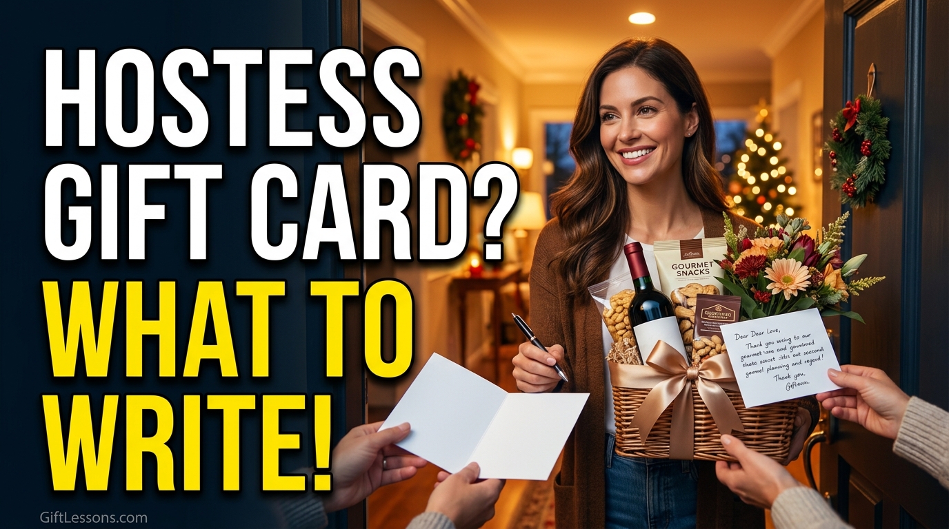 What to Write in a Card for a Holiday Hostess Gift